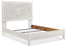 Load image into Gallery viewer, Paxberry Queen Panel Bed with Mirrored Dresser and Chest
