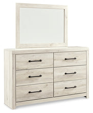 Load image into Gallery viewer, Cambeck King Upholstered Panel Bed with Mirrored Dresser, Chest and 2 Nightstands
