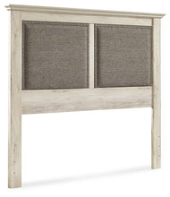 Load image into Gallery viewer, Cambeck Queen Upholstered Panel Headboard with Mirrored Dresser
