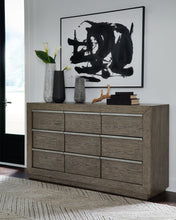 Load image into Gallery viewer, Anibecca Queen Upholstered Panel Bed with Dresser

