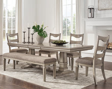 Load image into Gallery viewer, Lexorne Dining Table and 4 Chairs and Bench
