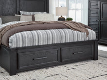 Load image into Gallery viewer, Foyland California King Panel Storage Bed with Mirrored Dresser

