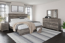 Load image into Gallery viewer, Ralinksi King Panel Bed with Mirrored Dresser and Nightstand
