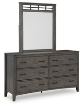 Load image into Gallery viewer, Montillan Queen Panel Bed with Mirrored Dresser
