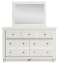 Load image into Gallery viewer, Grantoni King Panel Bed with Mirrored Dresser
