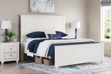 Load image into Gallery viewer, Grantoni King Panel Bed with Mirrored Dresser
