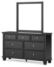 Load image into Gallery viewer, Lanolee Twin Panel Bed with Mirrored Dresser, Chest and 2 Nightstands
