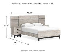 Load image into Gallery viewer, Vessalli Queen Panel Bed with Mirrored Dresser
