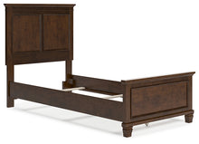 Load image into Gallery viewer, Danabrin Twin Panel Bed with Mirrored Dresser, Chest and 2 Nightstands
