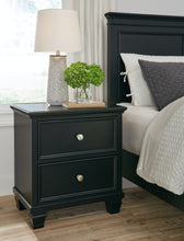 Load image into Gallery viewer, Lanolee Queen Panel Bed with Mirrored Dresser and 2 Nightstands
