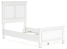 Load image into Gallery viewer, Fortman Twin Panel Bed with Mirrored Dresser and Nightstand
