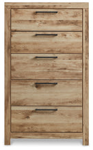 Load image into Gallery viewer, Hyanna Full Panel Bed with Storage with Mirrored Dresser, Chest and Nightstand
